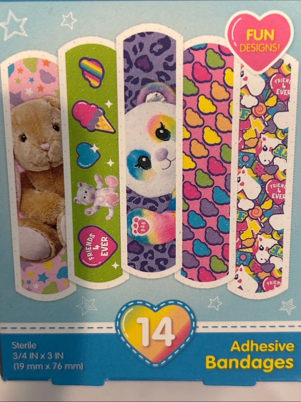 Crayola Flash Build a Bear 14 boxes of 196 kids band aids back to school new